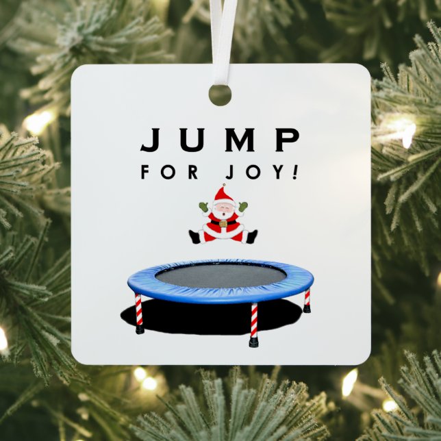 Trampoline Christmas Collectable Metal Tree Decoration (Insitu)