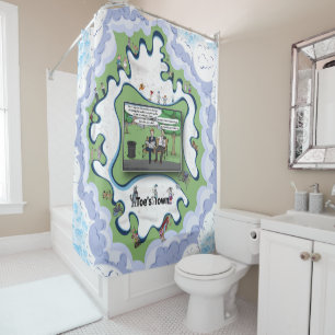 Trampoline Father’s Day Shower Curtain