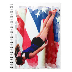 Trampoline Gymnast Spiral Notebook