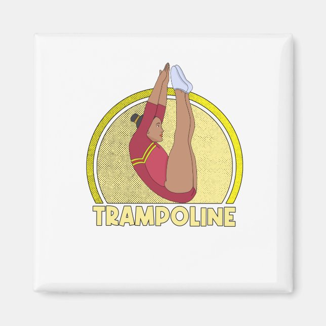 Trampoline Gymnastics Magnet (Front)