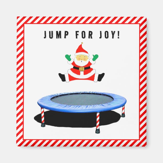 Trampoline Gymnastics Stocking Stuffers Magnet (Front)