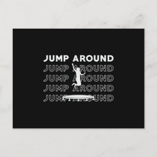 Trampoline Jump Around Gymnast Sport Trampolining Postcard