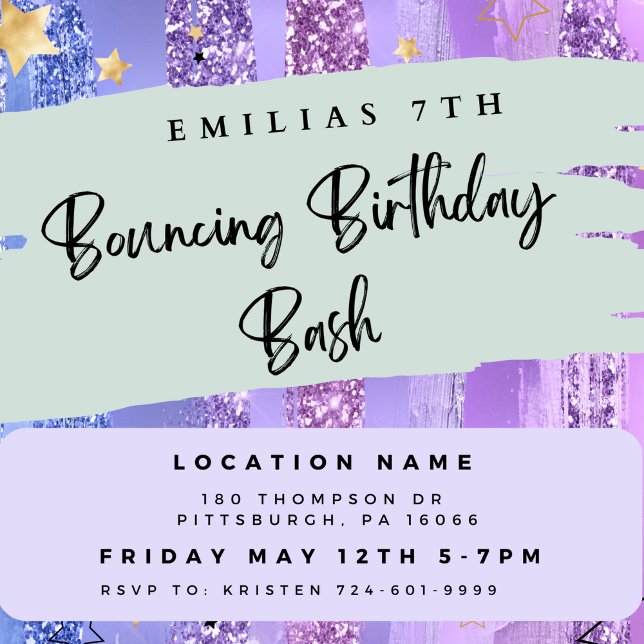 Trampoline park birthday invitation, indoor party invitation (Creator Uploaded)