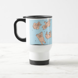 Trampoline Pigs Travel Mug
