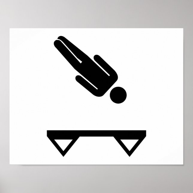 Trampoline trampolining poster (Front)
