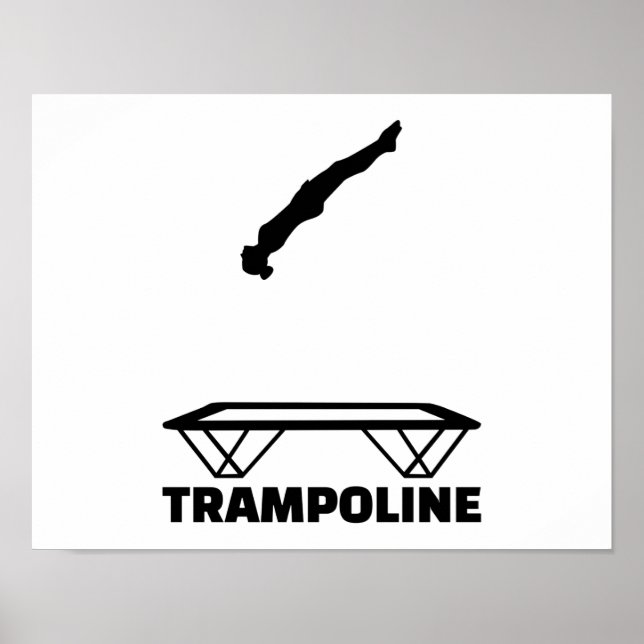 Trampoline trampolinist poster (Front)