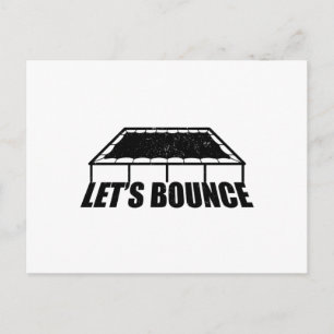 Trampoline Workout Jumpstyle Sport Hobby Gift Postcard