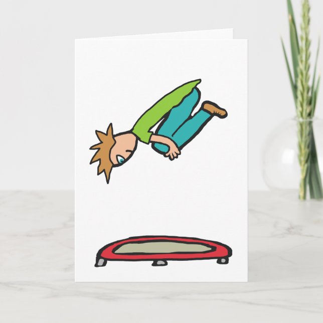 Trampolining Card (Front)