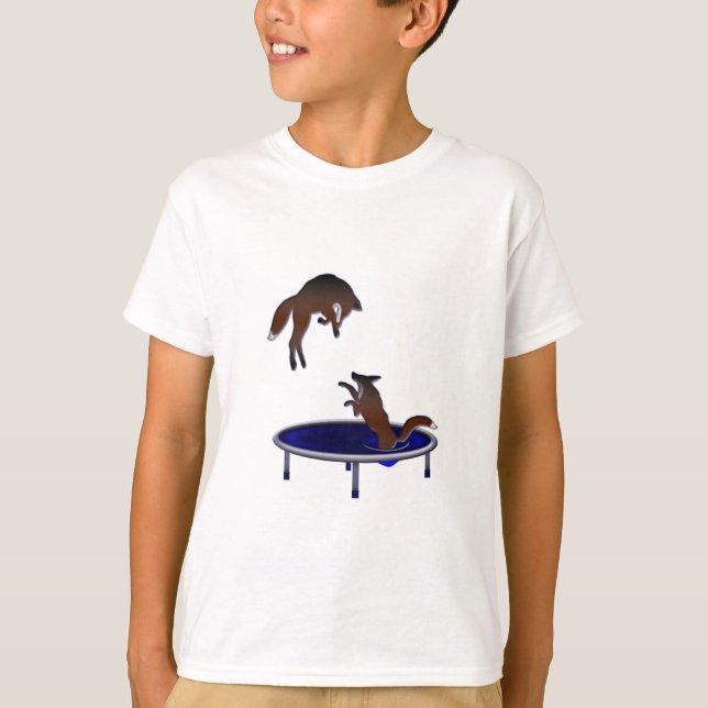 trampolining foxes T-Shirt (Front)