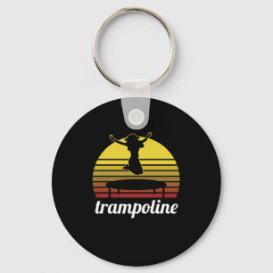 Trampolining Gymnastics Gymnasts Fitness Exercise  Key Ring