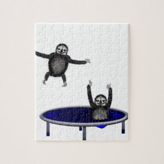 trampolining sloths jigsaw puzzle