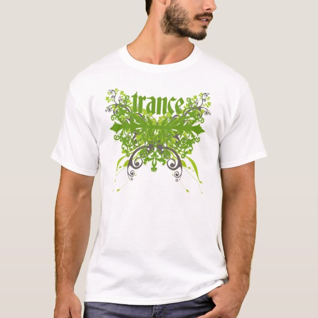 Trance Foliage Green T-Shirt (Front)