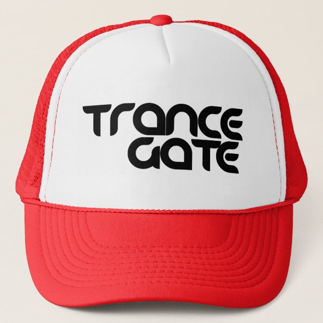 trance_gate_logo_003 trucker hat (Front)