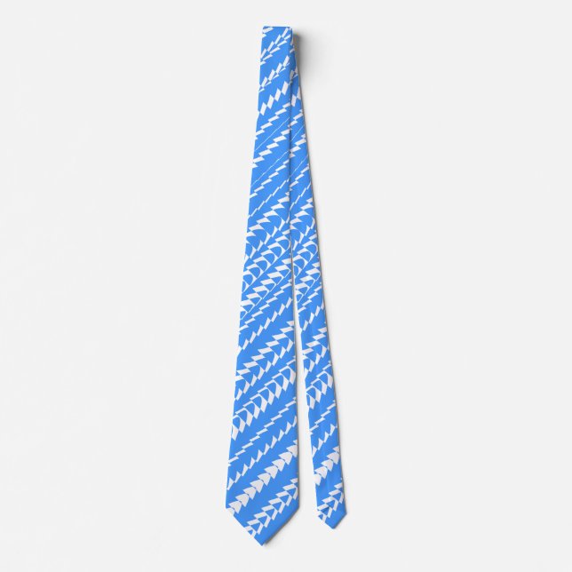 Trance Party - Baby Blue and White Tie (Front)