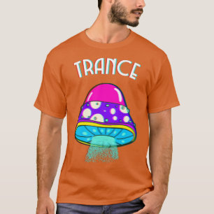 Trance Psychedelic Trippy Glitch Mushroom T-Shirt