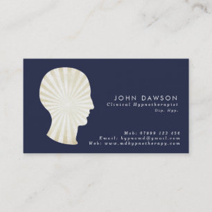 trance sunburst Hypnotherapist business card