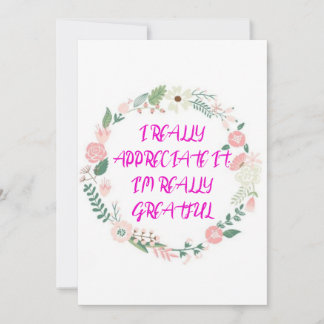 Trand thanku card