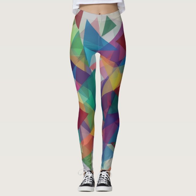 Trangle Designed Leggings (Front)