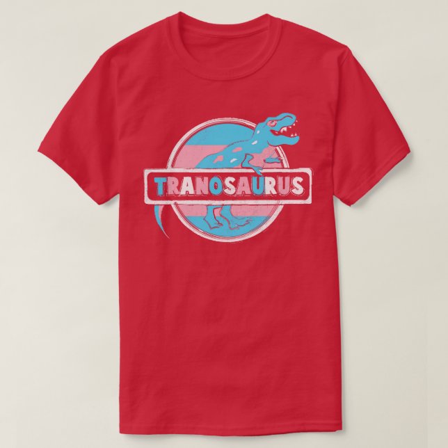 Tranosaurus LGBT Pride Dinosaur Pride Trex Pride M T-Shirt (Design Front)