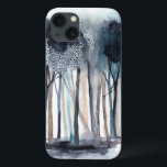 Tranquil Abstract Trees iPhone 13 Case<br><div class="desc">A stunning watercolor print featuring trees in an abstract style, brought to you by World Art Group. An impressionist design set in colourful hues that transforms this natural landscape into a vintage taste true work of art. A cool painting, perfect for your home or office that will inspire the greatness...</div>
