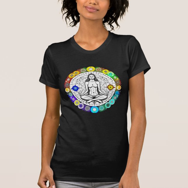 Tranquil and Serene Peaceful Meditation T-Shirt (Front)