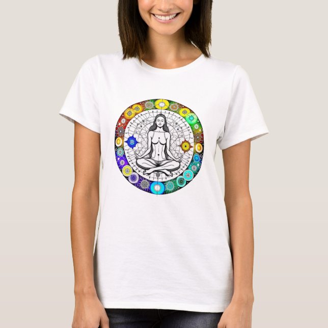 Tranquil and Serene Peaceful Meditation T-Shirt (Front)
