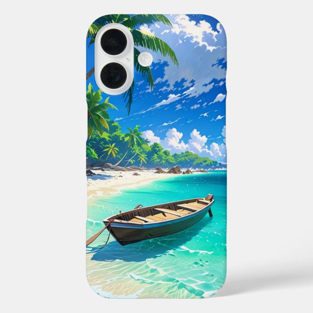 Tranquil Anime Tropical Island Case-Mate iPhone Case (Back)