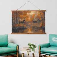Tranquil Autumn Deer Wall Art