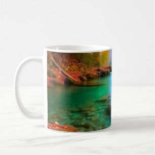 Tranquil Autumn River Landscape  Coffee Mug