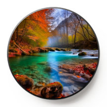 Tranquil Autumn River Landscape 