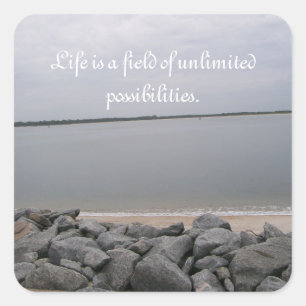 Tranquil Beach Stickers