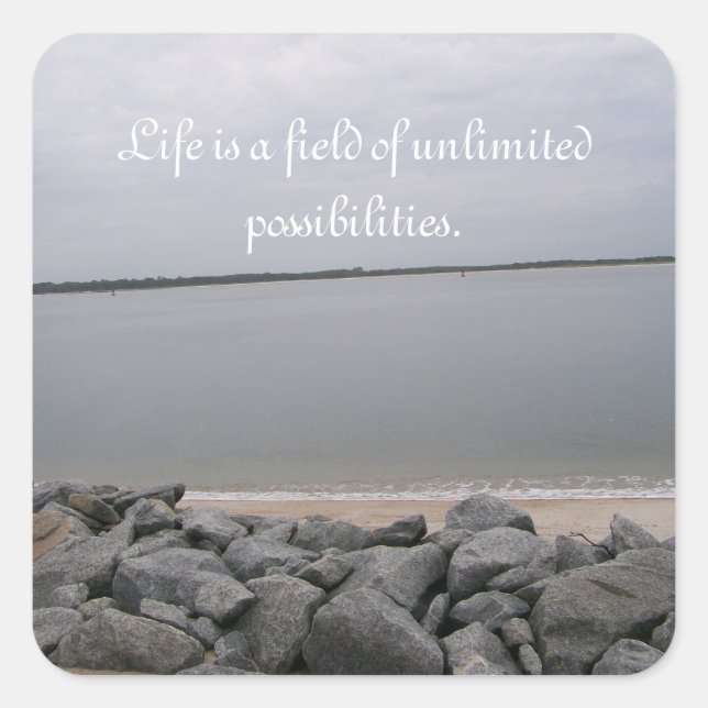 Tranquil Beach Stickers (Front)