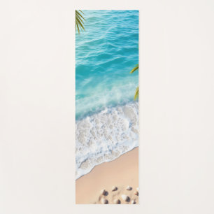 tranquil beach yoga mat
