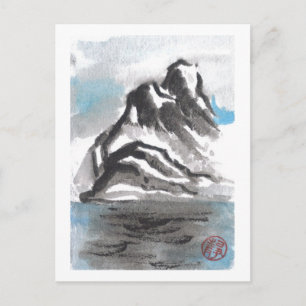 Tranquil Blue Mountain Landscape Postcard