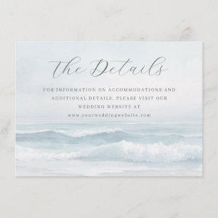 Tranquil Blue Ocean Waves Enclosure Card