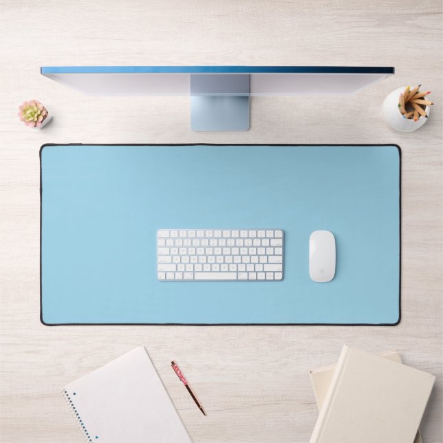 Tranquil Blue Stylish Desk Mat for Modern Workspac (Office 1)