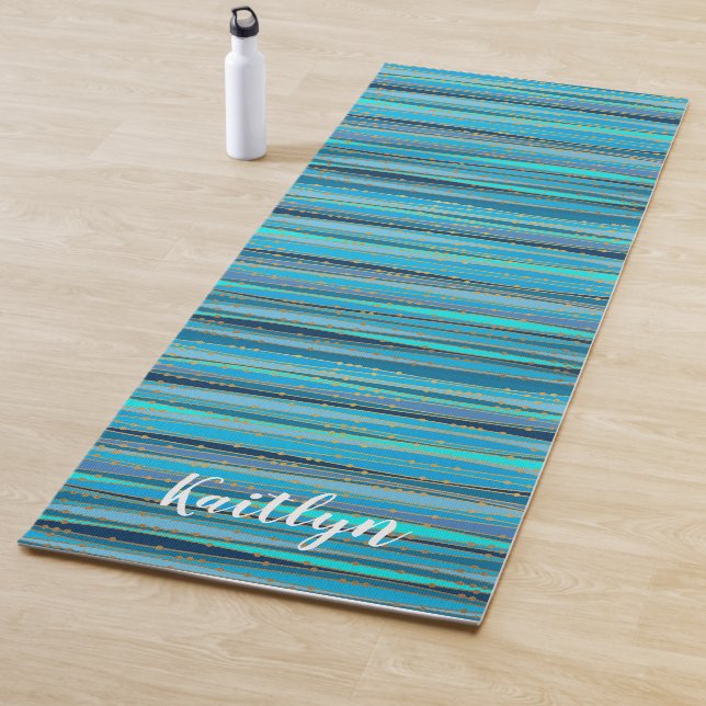 Tranquil Blue Zen | Personalised  Yoga Mat (In Situ)