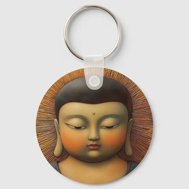 Tranquil Buddha  Key Ring (Front)