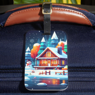 Tranquil Christmas Luggage Tag