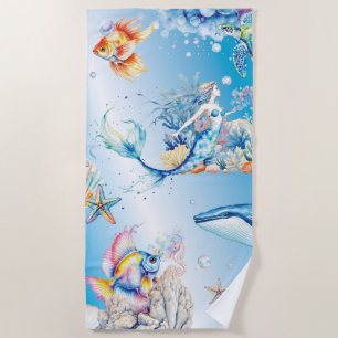 Tranquil Depths Beach Towel