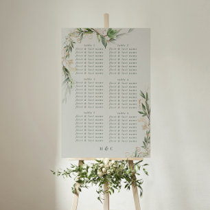 Tranquil Eucalyptus Elegant Green Breezy Sea Glass Poster