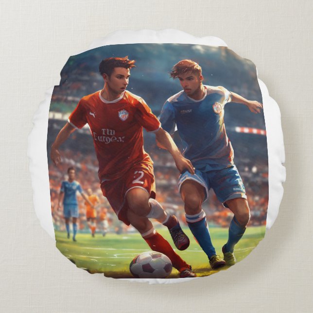 "Tranquil Falls" Round Cushion (Front)