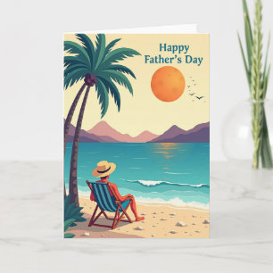 Tranquil Fathers Day Ocean Card