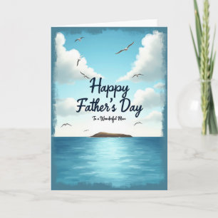 Tranquil Fathers Day Water Card