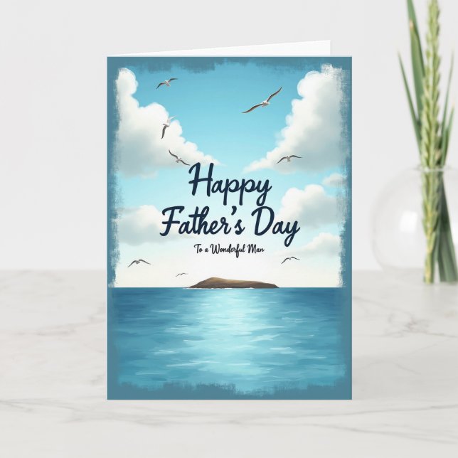 Tranquil Fathers Day Water Card (Front)