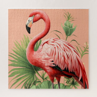 Tranquil Flamingo Paradise🌴🦩 Jigsaw Puzzle