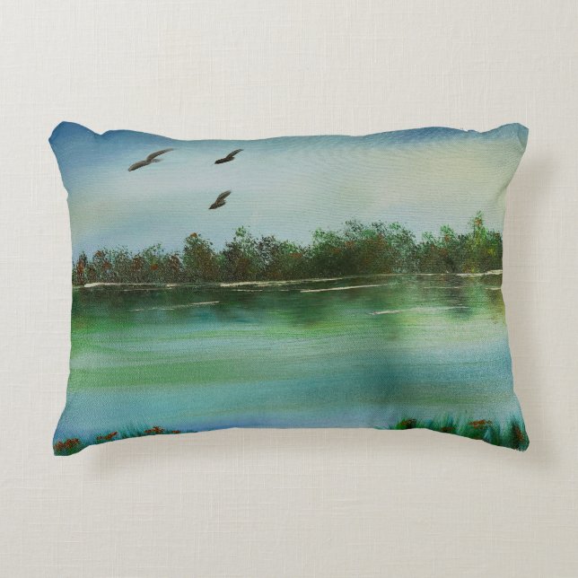 Tranquil Florida River  Decorative Cushion (Front)