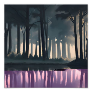 Tranquil Forest Lake Photo Print
