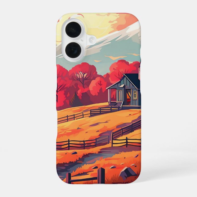 Tranquil Forest Path at Sunset_iphone case  (Back)