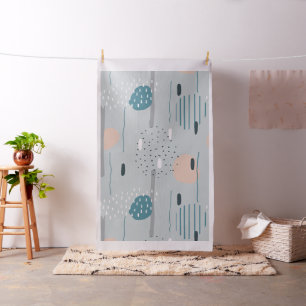 Tranquil Greys Artsy Composition no2 Fabric